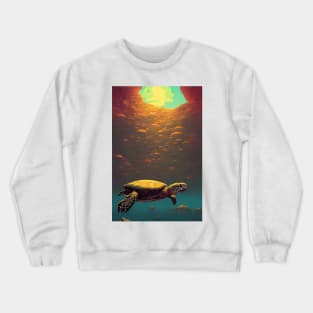 Sunlit Sea Cave Crewneck Sweatshirt